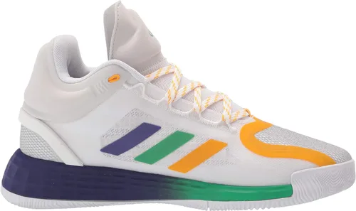 Vista 6 de Adidas D Rose 11 - Tenis de baloncesto para hombre, color blancomorado universitariodorado, Blanco