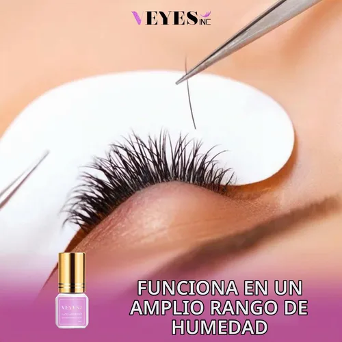 Vista 6 de VEYES INC Pegamento para pestañas de 0.2 onzas líquidas, 1-2 segundos, tiempo de secado, 8 semanas, pegamento de extensión de pestañas, adhesivo