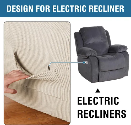Vista 4 de H.VERSAILTEX Funda reclinable superelástica Fundas reclinables para sofá Funda reclinable para silla Forma ajustada Fundas antideslizantes