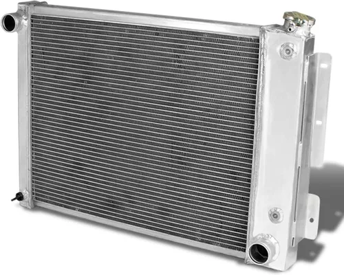 Vista 8 de DNA Motoring RA-CHEVYT47-3 - Radiador de aluminio completo de 3 filas compatible con modelos 47-54 Pickup/Suburban L6, 19.75 x 20.75 x 2.25