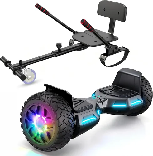 Vista 17 de LIEAGLE Hoverboard, All-Terrain Self-Balancing Scooter All Age Groups 01—6.5" Negro
