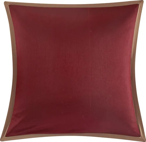 Vista 6 de Stratford Park Juego de ropa de cama cálido y vibrante de 10 piezas, color borgoña, tamaño Queen, cálido, 100% poliéster, falda de cama, almohadas