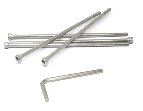 Vista 238 de iexcell Kit de tornillos de cabeza hexagonal de acero inoxidable 304, 100 unidades M2 x 0.157 in, paso de rosca de 0.016 in