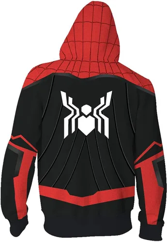 Vista 3 de Wsysnl Cárdigan con capucha y cremallera Cosplay Anime 3D Estilo UnisexAdulto