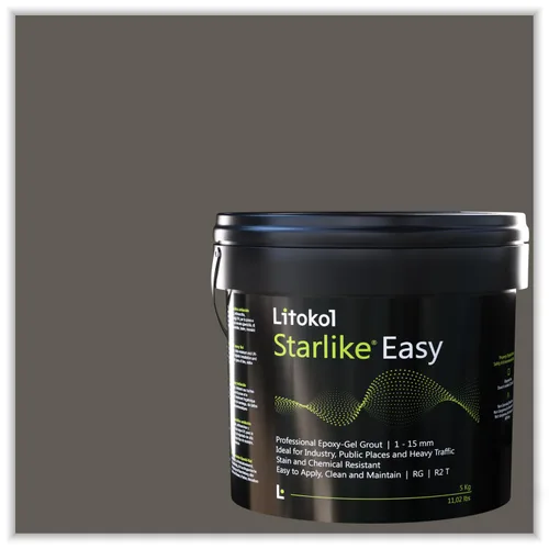 Vista 14 de Starlike Easy 04 Pomice di Lipari 11lbs de lechada epoxi de dos componentes, fórmula de lechada impermeable para azulejos y mosaicos, piscinas y uso