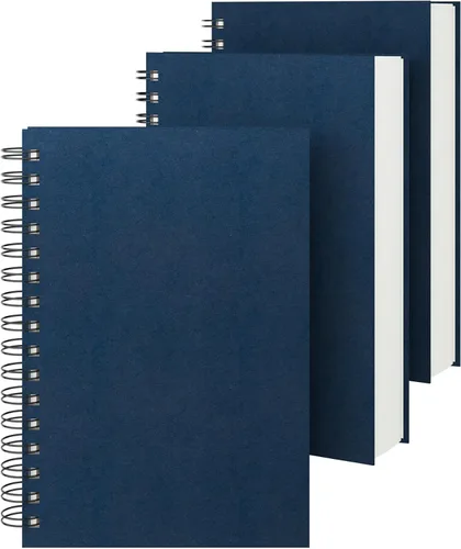 Vista 26 de EUSOAR Cuadernos para el trabajo, 1 paquete A4 de 8.3 x 11.2 pulgadas, tapa dura, rayado en espiral con renglones universitarios, 240 páginas