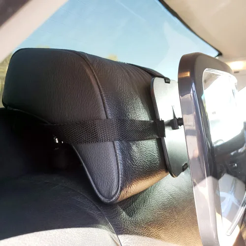 Vista 4 de Espejo de asiento trasero para bebé - Vista segura al bebé en el asiento trasero - Vista completa de 180 grados de tu recién nacido desde tu espejo