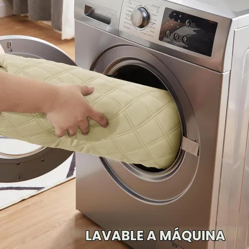 Vista 5 de Eterish Paquete de 2 almohadillas reutilizables y lavables para orina para perros, grandes, extragrandes, 36 x 41 pulgadas, paquete de 2 Beige