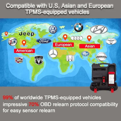 Vista 6 de Herramienta de programación Autel TPMS MaxiTPMS ITS600 Lectura/Activa/Relearn TPMS Sensor Sensor MX Sensor AutoVIN VINscan