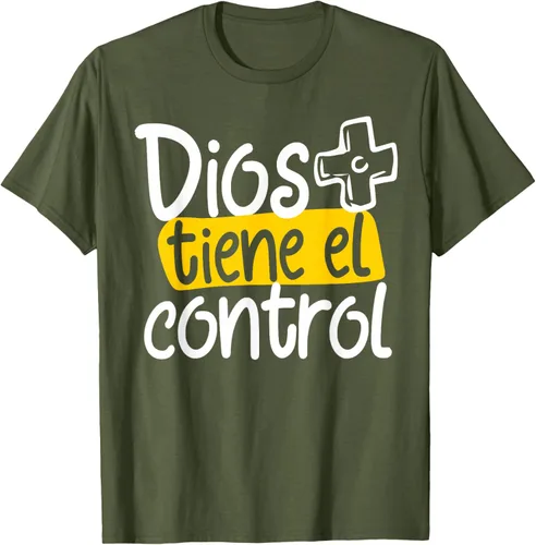 Vista 34 de Regalo Cristiano En Español Christian Spanish Dios Tiene Con Camiseta, Negro