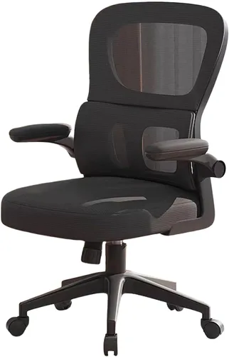 Vista 13 de Ergonomic Swivel Gaming Chair High Back Mesh Computer Desk Office Chair with Flip-Up Armrests and Elastic Lumbar Support, Space-Saving Design for