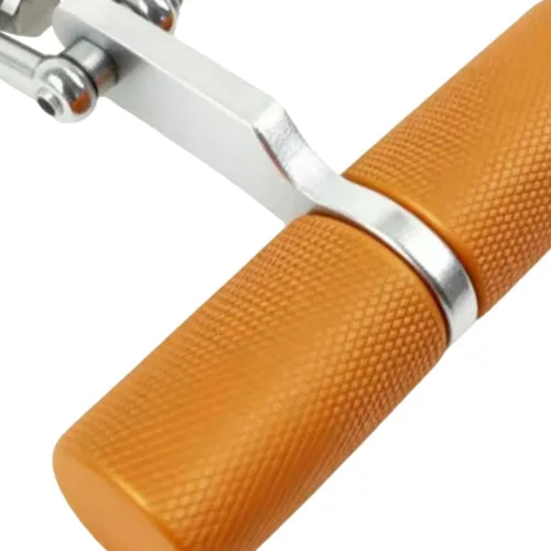 Vista 6 de LAT - Barra desplegable antideslizante, mango de entrenamiento de fuerza para gimnasio, accesorio de equipo de fitness para ejercicio, dorado