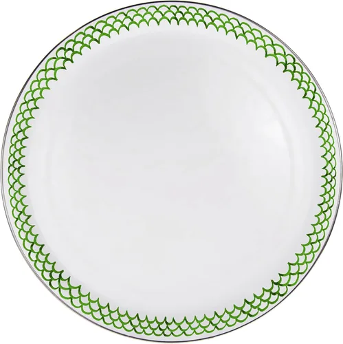 Vista 5 de Golden Rabbit Enamelware - Bandeja grande para servir, 20 pulgadas, casa de cangrejo
