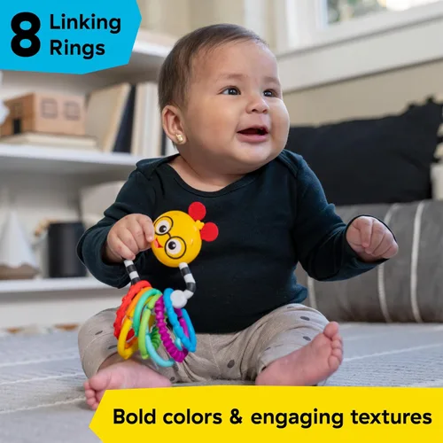 Vista 2 de Baby Einstein Cals Connectors - Juguete sensorial con eslabones texturizados, a partir de 0 meses en adelante