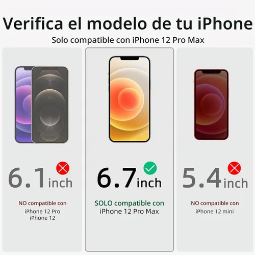 Vista 2 de ruwa Protector de pantalla de privacidad para iPhone 12 Pro Max [6.7 pulgadas] [2 unidades] Película de vidrio templado antiespía con marco