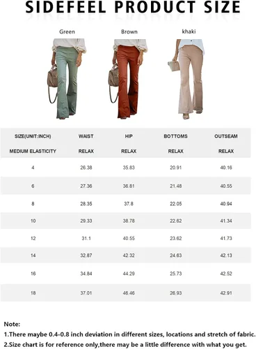 Vista 6 de Sidefeel Pantalones vaqueros destruidos para mujer, cintura elástica, parte inferior acampanada, dobladillo sin procesar, pantalones de mezclilla
