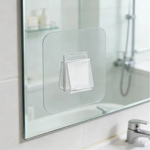 Vista 5 de 24pcs Adhesive Shower Shelf Hooks, Acrylic Replacement Wall Hook