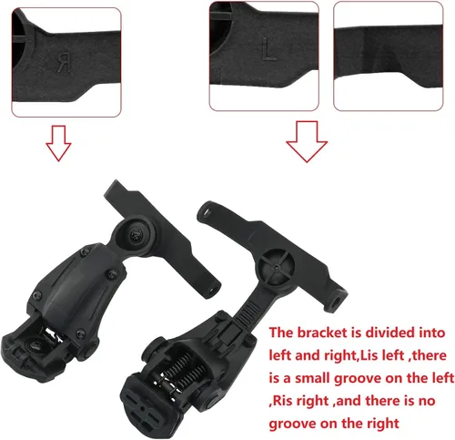 Vista 2 de para orejeras WalkerRazor (Walkers Razor, Walkers Razor Digital) Adaptador de riel Wendy para casco Wendy 2.0 3.0