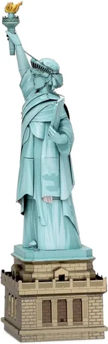 Vista 4 de Fascinations Metal Earth Premium Series Estatua de la Libertad 3D Kit de modelo de metal con pinzas