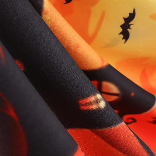Vista 6 de Vestido de Halloween para mujer 2022 con cuello en V y cremallera de manga larga con panel