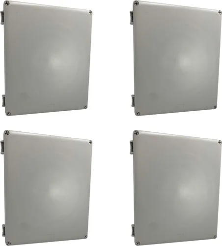 Vista 12 de Caja de conexiones eléctricas resistente a la intemperie de 4 x 4 x 2.4 pulgadas, carcasa impermeable IP65 para exteriores, plástico