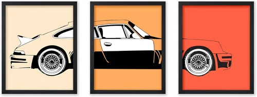 Vista 45 de Poster Master Póster de coche – Impresión clásica de coche – Arte de vehículo – Gran decoración de pared de garaje u oficina – 8 x 10 pulgadas