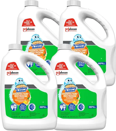 Vista 11 de SC Johnson Professional Scrubbing Bubbles - Limpiador desinfectante para baño, 32 onzas/caja cantidad 8