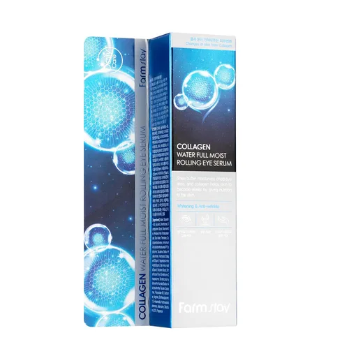 Vista 10 de Farmstay Collagen Water - Suero para ojos con rodamiento húmedo completo – Suero debajo de los ojos reduce arrugas y líneas finas – Producto