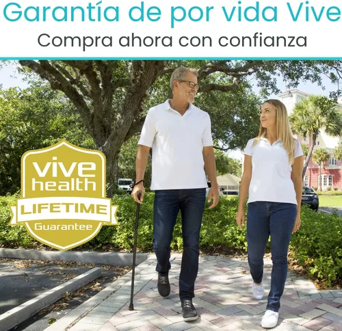 Vista 9 de Bastón plegable Vive, bastón de peso ligero robusto para hombres y mujeres, diseño plegable para la portabilidad y la conveniencia, acabado liso