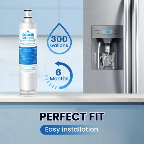 Vista 7 de GOLDEN ICEPURE 4396508 Filtro de agua para refrigerador, repuesto para filtro EveryDrop 5, 4396510, EDR5RXD1, Whirlpool 4396508, 4396510, 4392857