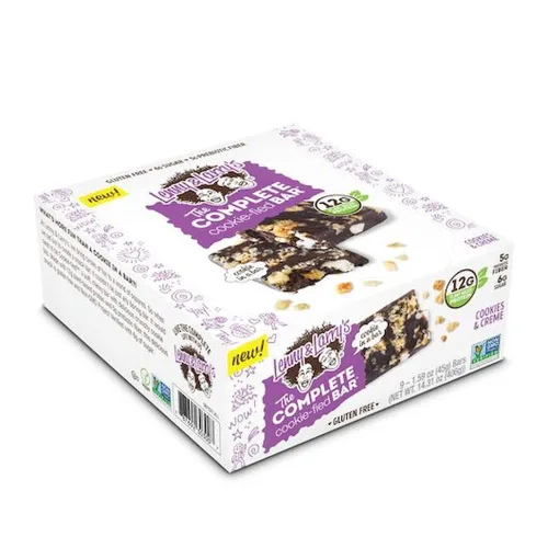 Vista 2 de Lenny and Larrys Cookies and Creme The Complete Cookiefied Bar, 1.59 onzas, 9 por paquete, 12 paquetes por caja