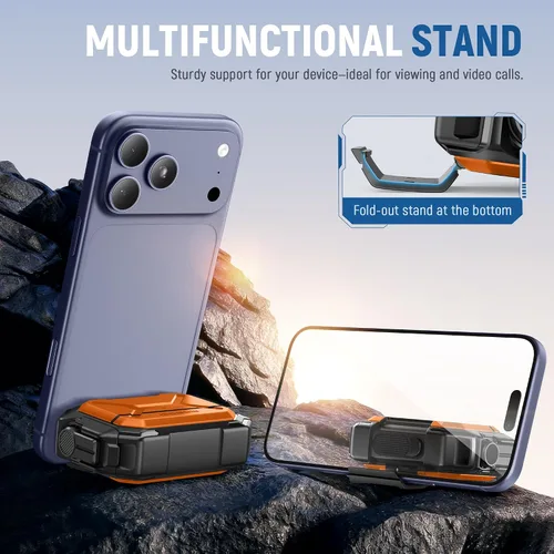 Vista 7 de MOBOSI Funda impermeable IP68 para AirPods Pro 3 y compatible con MagSafe, funda protectora de grado militar para auriculares Pro3 con bloqueo