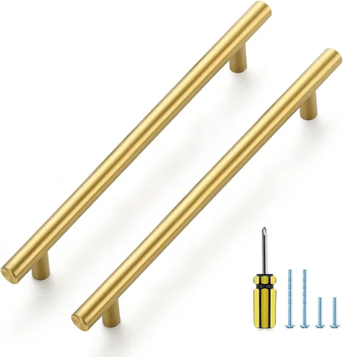 Vista 40 de Ravinte Brushed Nickel Cabinet Handles,Round T Pulls,10 Inch,30 Pack Níquel cepillado