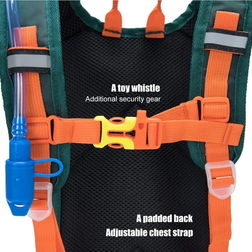 Vista 3 de Ivygreen Mochila de hidratación para niños, mochila de senderismo para niños o niñas con vejiga de agua de 1.5 L
