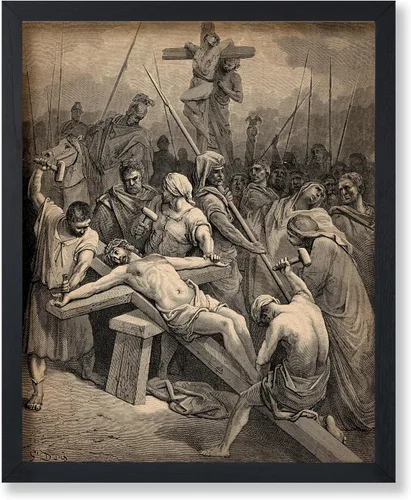 Vista 16 de Poster Master Póster de retrato vintage, impresión cristiana retro, regalo para religiosos, amigos, cara de Jesucristo, sudario de Turín, Biblia