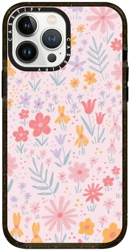 Vista 201 de CASETiFY Funda Impact para iPhone 13 [Protección contra caídas de grado militar 4X de 8.2 pies/Compatible con Magsafe] - #1 Mom - Transparente