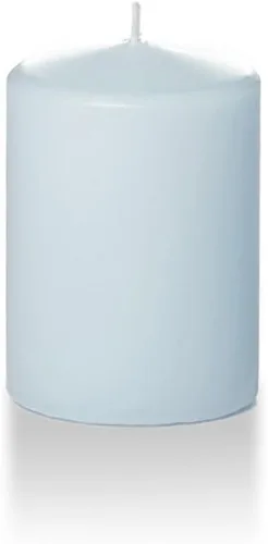 Vista 121 de Yummi - Velas redondas de pilar blancas de 3 pulgadas x 4 pulgadas, 3 por paquete