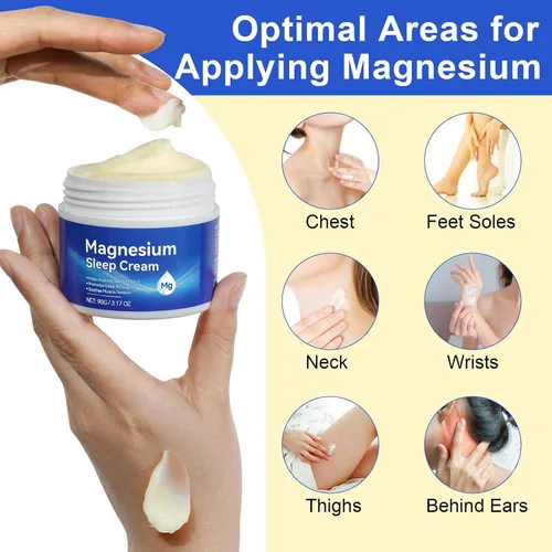 Vista 8 de Aceite de magnesio para pies, crema tópica de magnesio, alta concentración Zechstein genuino, 1 paquete