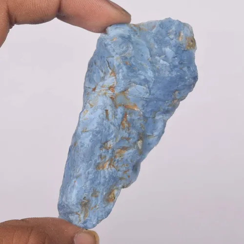 Vista 2 de GEMHUB Ópalo azul en bruto 307.00 Ct Ópalo azul certificado en bruto natural, Gema, Ópalo mejorado