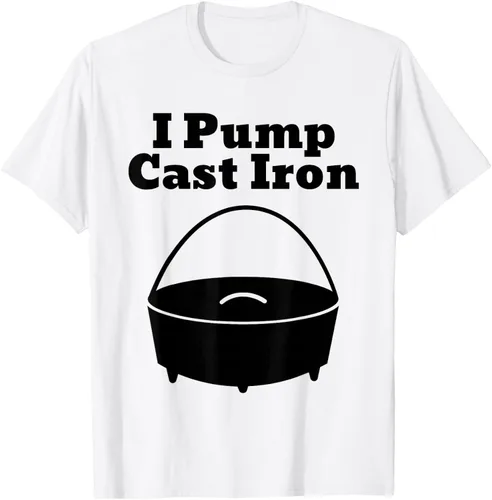 Vista 85 de I Pump - Camiseta de hierro fundido para cocinar al horno holandés
