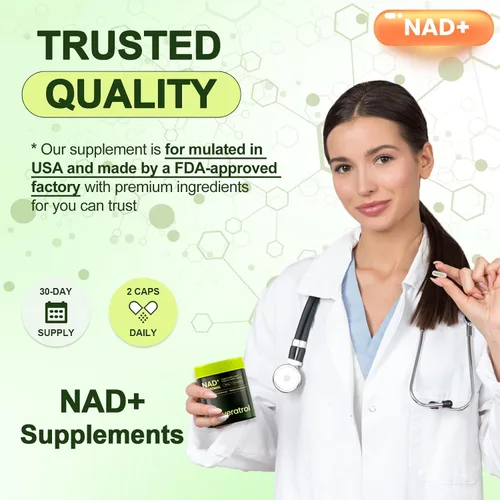 Vista 8 de Suplemento NAD, nicotinamida liposomal ribósido resveratrol 250 mg, alternativa a NMN, suplemento NAD de alta pureza para mujeres y hombres