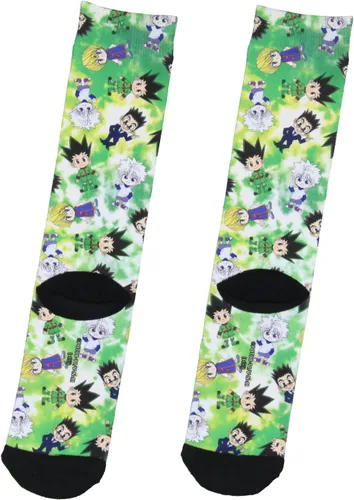 Vista 2 de Bioworld Hunter X Hunter Anime Chibi Characters - Calcetines sublimados para adultos, 1 par, Hunter X Hunter 2
