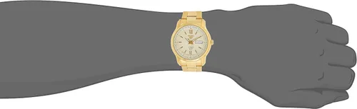 Vista 5 de Seiko 5 reloj automático Champagne Dial hombres SNKP20J1