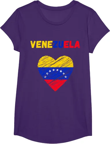 Vista 18 de Camiseta con la bandera venezolana con corazón de Venezuela, Negro