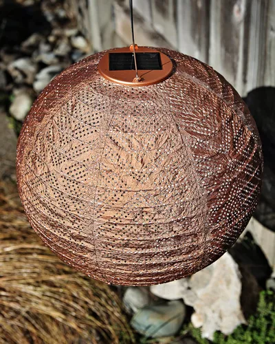 Vista 3 de Allsop Home & Garden, lámpara circular Soji Stella Boho, Cobre