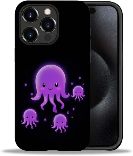 Vista 16 de CARLOCA Funda compatible con iPhone 15 Pro Max, funda protectora de gato en A para iPhone 15 Pro Max, TPU suave + PC duro 2 en 1, funda protectora