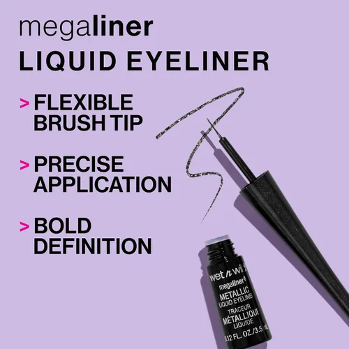 Vista 3 de wet n wild MegaLiner - Delineador de ojos líquido - Negro