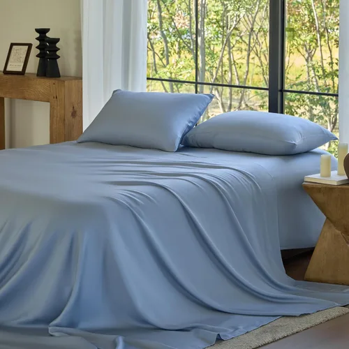 Vista 33 de Sijo AiryWeight Set de sábanas de Tencel, 100% Lyocell derivado del eucalipto, extremadamente suave, ganador de las mejores sábanas de enfriamiento