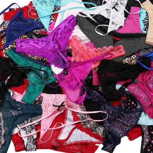 Vista 3 de UWOCEKA Ropa interior sexy tipo de mujer tanga con espalda en T bragas sexy de encaje