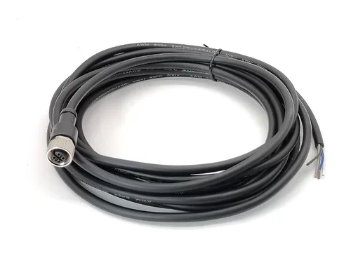 Vista 17 de Elecbee Cable M12 A-Code Conector recto de cabeza hembra individual Cable eléctrico de enchufe de aviación (cable de 12 pines 1M/3.3 pies)